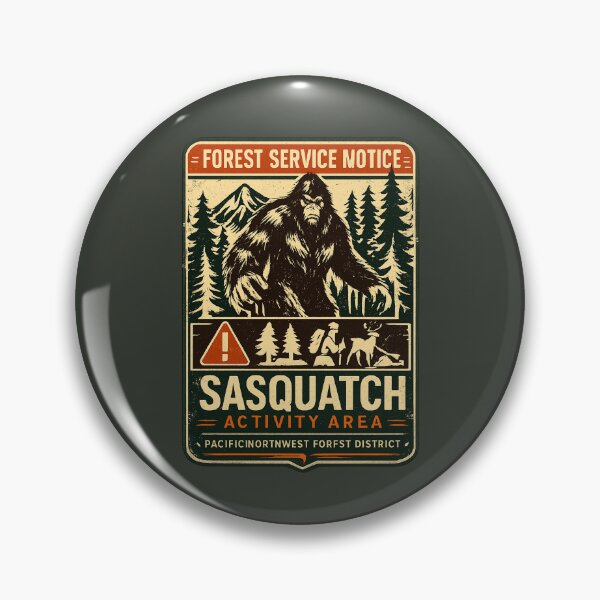 Item preview, FOREST SERVICE NOTICE - SASQUATCH WARNING DESIGN designed and sold by amarvilks.