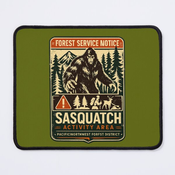 Item preview, FOREST SERVICE NOTICE - SASQUATCH WARNING DESIGN designed and sold by amarvilks.