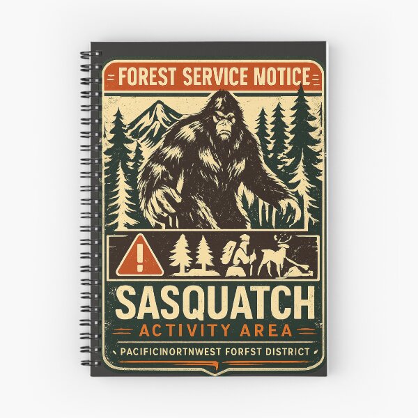 Item preview, FOREST SERVICE NOTICE - SASQUATCH WARNING DESIGN designed and sold by amarvilks.
