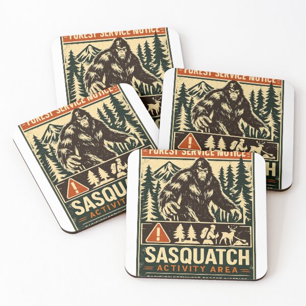 Item preview, FOREST SERVICE NOTICE - SASQUATCH WARNING DESIGN designed and sold by amarvilks.