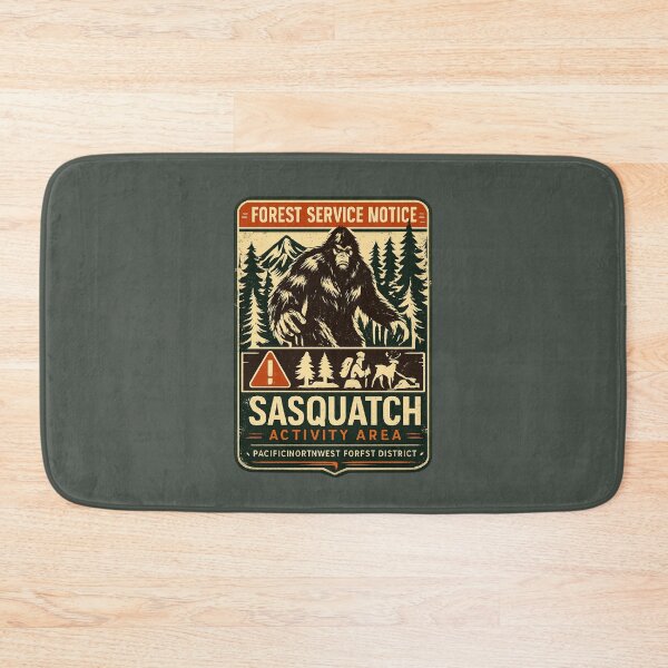 Item preview, FOREST SERVICE NOTICE - SASQUATCH WARNING DESIGN designed and sold by amarvilks.
