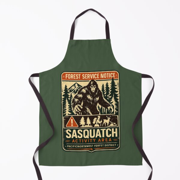 Item preview, FOREST SERVICE NOTICE - SASQUATCH WARNING DESIGN designed and sold by amarvilks.