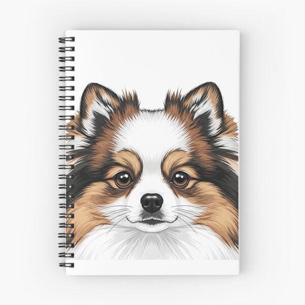 Item preview, Tricolor Pomeranian – Cute and Detailed Dog Illustration designed and sold by saphira-art.