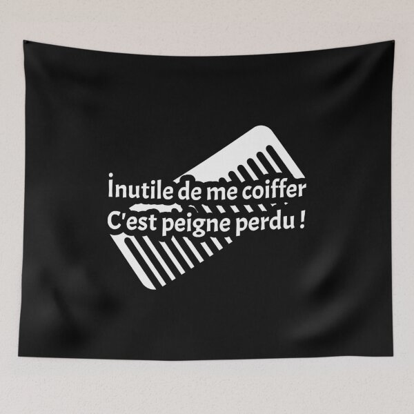 Item preview, NO POINT IN COMBING MY HAIR, IT'S A LOST COMB! designed and sold by francoisville.