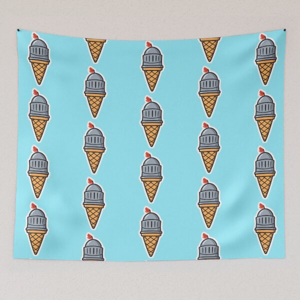 Item preview, Knight Ice Cream Cone – Medieval Armor Dessert Cartoon designed and sold by TheStephanieRome.