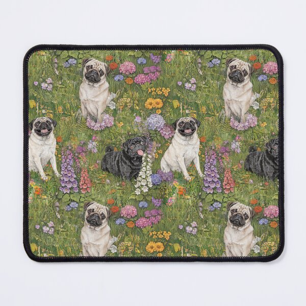 Item preview, Pug Dog Floral Pattern Throw Blanket Phone Case designed and sold by candiscamera.