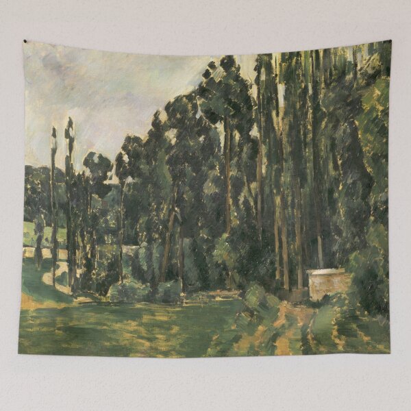 Item preview, Poplars by Paul Cézanne: Post Impressionist Landscape Wall Art Poster designed and sold by artofuniverse.
