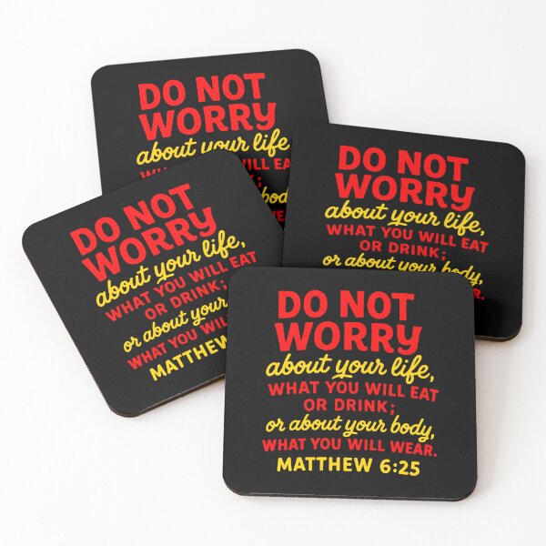 Item preview, Matthew 6:25 Do Not Worry About Your Life designed and sold by plushism.