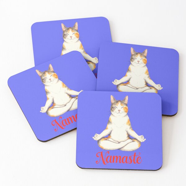 Item preview, Cool Cat Namaste Design 7 designed and sold by DigitalandPhoto.