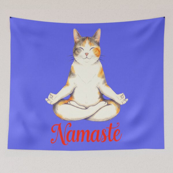 Item preview, Cool Cat Namaste Design 7 designed and sold by DigitalandPhoto.