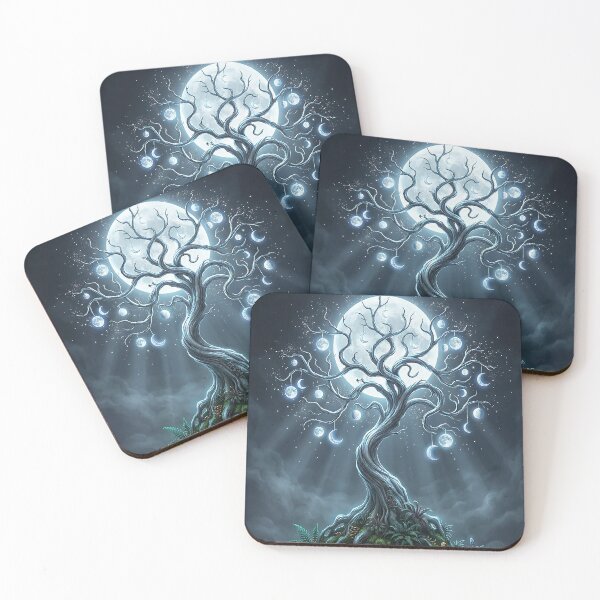 Item preview, Luminous Moon Tree – Mystical light tree in the enchanted forest designed and sold by Herzbaumatelier.