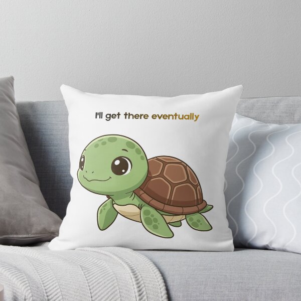 Item preview, "Slow & Steady Turtle - Motivational Quote Sticker" designed and sold by Unsololugar.