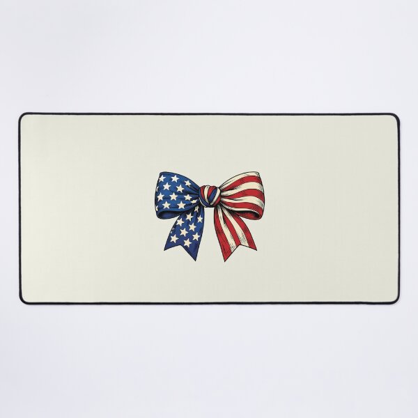 Item preview, USA Flag Bow– 4th of July, Memorial Day Retro American Patriotic Bow designed and sold by NicowrmSArt.