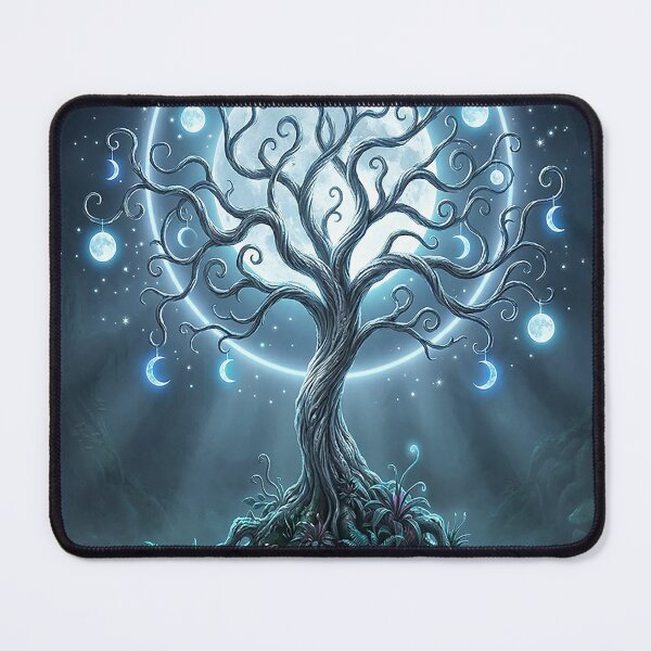 Item preview, Luminous Spiral Moon Tree – Mystical light tree under the full moon designed and sold by Herzbaumatelier.