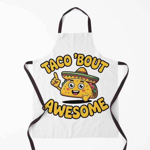 Item preview, Taco ’Bout Awesome Funny Taco Cartoon Design – Cute Mexican Food Pun designed and sold by DesignNadine.