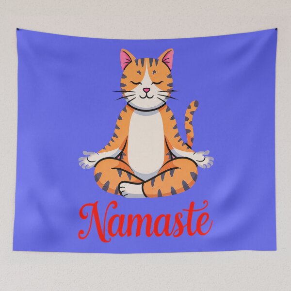 Item preview, Cool Cat Namaste Design 8 designed and sold by DigitalandPhoto.