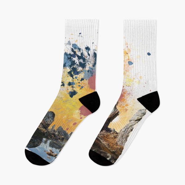 Item preview, When Time Stands Still – Surreal Cosmic Clock Landscape with Abstract Paint Explosion. designed and sold by ChenEngEng.