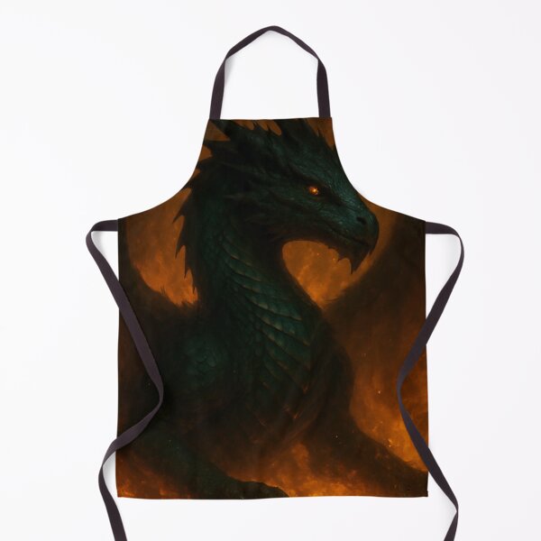 Item preview, Ancient Emerald Dragon - Fire and Shadow Guardian designed and sold by Gilded Zodiac.