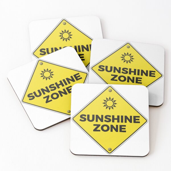 Item preview, Sunshine Zone Positive Warning Sign designed and sold by JaaGo PopLab.