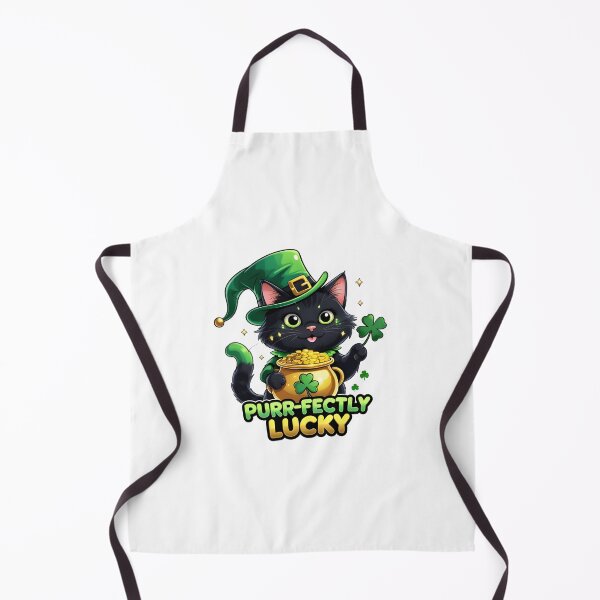 Item preview, Purr-fectly Lucky Shamrock Cat - St. Patrick's Day designed and sold by nuwanari.