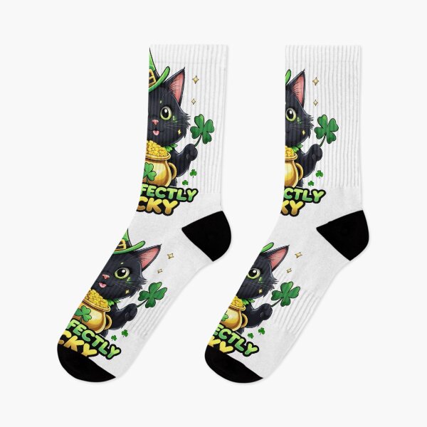 Item preview, Purr-fectly Lucky Shamrock Cat - St. Patrick's Day designed and sold by nuwanari.