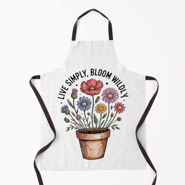 Item preview, Live Simply, Bloom Wildly — Wildflower Pot Tee designed and sold by proearth2022.