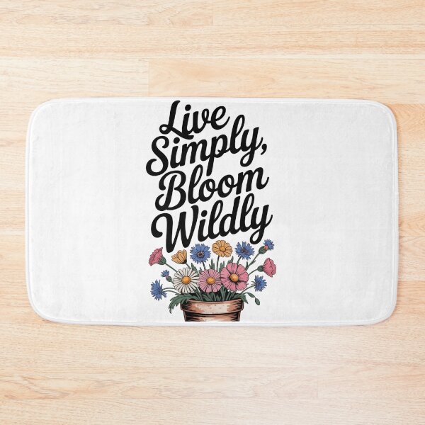 Item preview, Live Simply Bloom Wildly — Wildflower Pot Botanical Script Tee designed and sold by proearth2022.