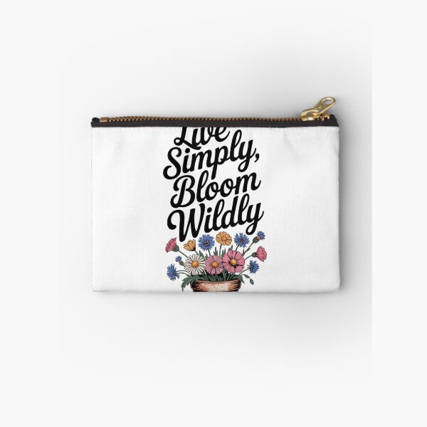 Item preview, Live Simply Bloom Wildly — Wildflower Pot Botanical Script Tee designed and sold by proearth2022.