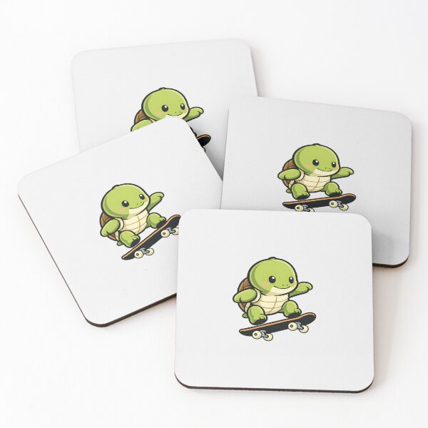 Item preview, Cute Turtle Skateboard Ollie designed and sold by Ombrya.