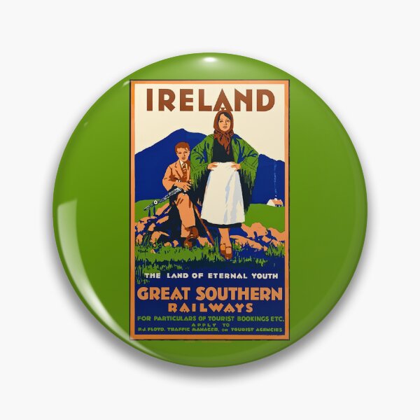 Item preview, Ireland Vintage Irish Travel Poster Great Southern Railways designed and sold by theflandonian.