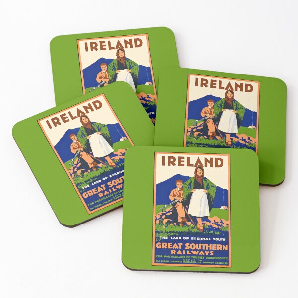 Item preview, Ireland Vintage Irish Travel Poster Great Southern Railways designed and sold by theflandonian.