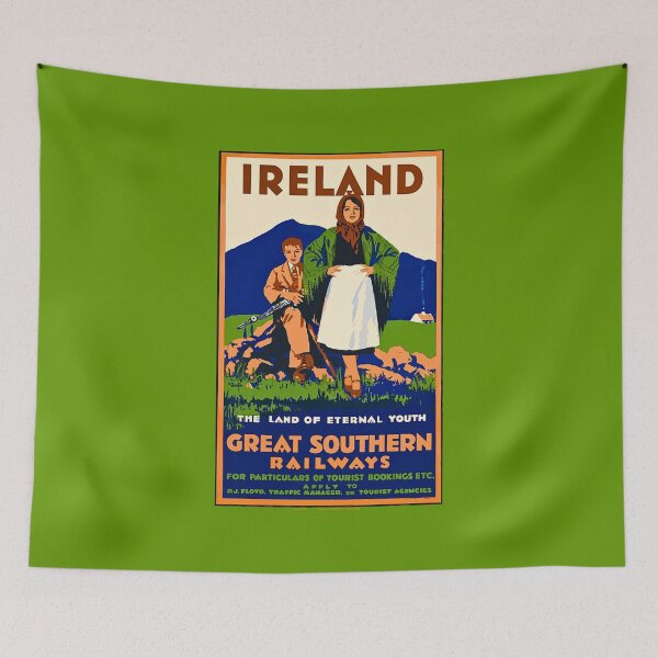 Item preview, Ireland Vintage Irish Travel Poster Great Southern Railways designed and sold by theflandonian.