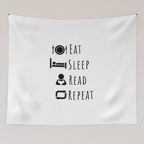 Item preview, Eat, Sleep, Read, Repeat designed and sold by DixieGirlStudio.
