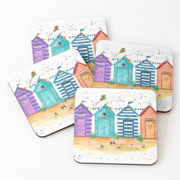 Item preview, Beach Huts designed and sold by EmmaLCArtShop.