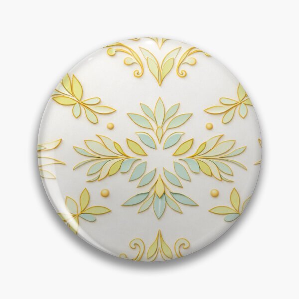 Item preview, Golden Floral Ornament Pattern – Elegant Botanical Gold Outline Design designed and sold by Colorshow-relax.