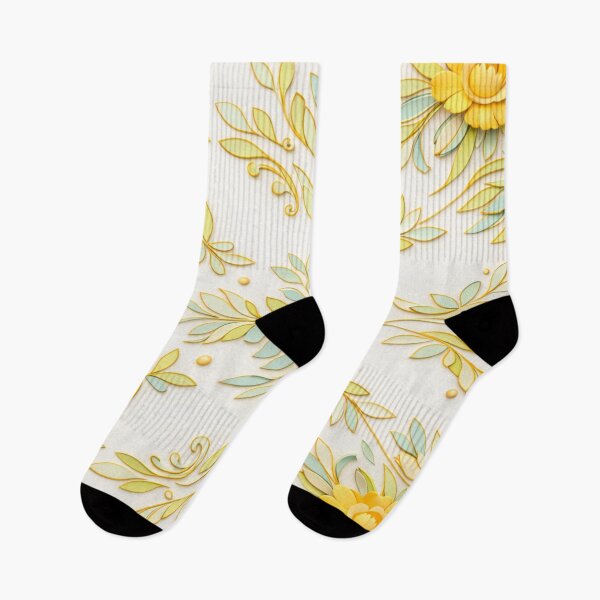 Item preview, Golden Floral Ornament Pattern – Elegant Botanical Gold Outline Design designed and sold by Colorshow-relax.