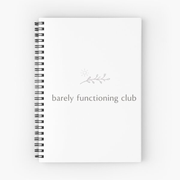 Item preview, Barely Functioning Club – Minimal Aesthetic Quote Design designed and sold by Sanika arts .