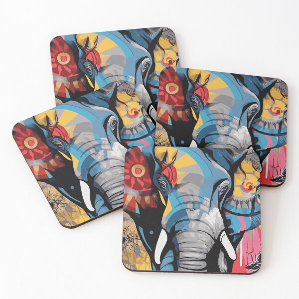 Item preview, Elephant in graffiti pop art style designed and sold by drizzd.