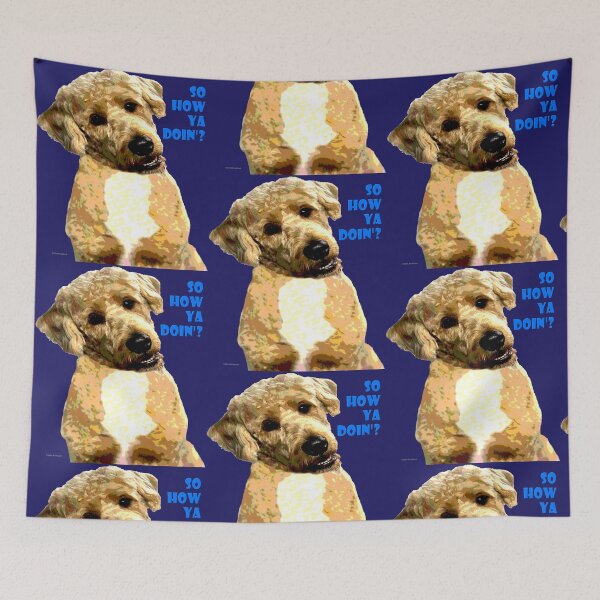 Item preview, Checking in on You Goldendoodle Dog designed and sold by kristalcurt.