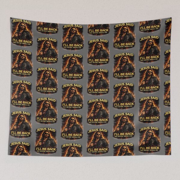 Item preview, Jesus said I’ll be back way before Arnold did designed and sold by FTLOG.