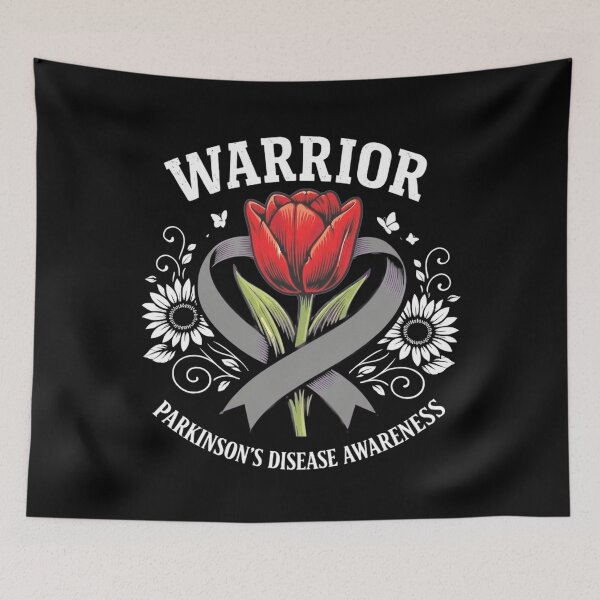 Item preview, Parkinsons Disease Awareness Gray Ribbon Warrior Women Men  designed and sold by clothesy7.
