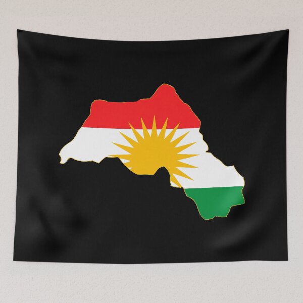 Item preview, Flag Map of Kurdistan designed and sold by DreamBrushy.