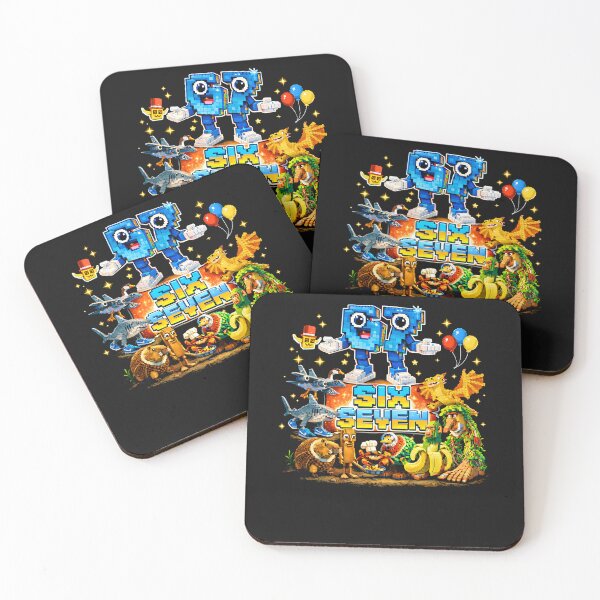 Item preview, Six Seven 67 Pixel Meme Characters Italian Brainrot Gifts For Kids designed and sold by ArmyAbodo.