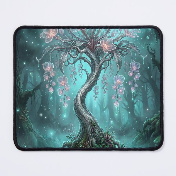 Item preview, Glowing Fantasy Blossom Tree – Luminous Blossom Tree in the Enchanted Forest designed and sold by Herzbaumatelier.