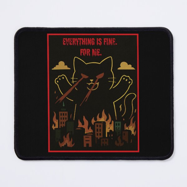 Item preview, For Me – Giant Laser‑Eyed Cat Chaos Art designed and sold by sorryNOTsorry.brand.