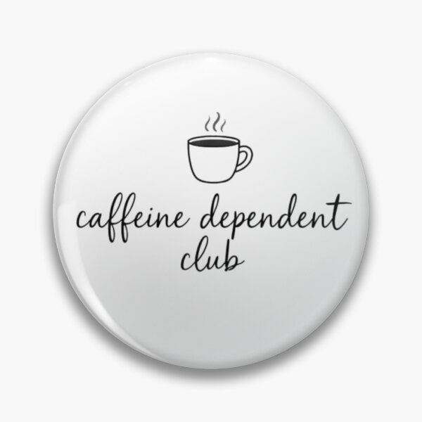 Item preview, Caffeine Dependent Club – Minimal Coffee Lover Aesthetic Design designed and sold by Sanika arts .