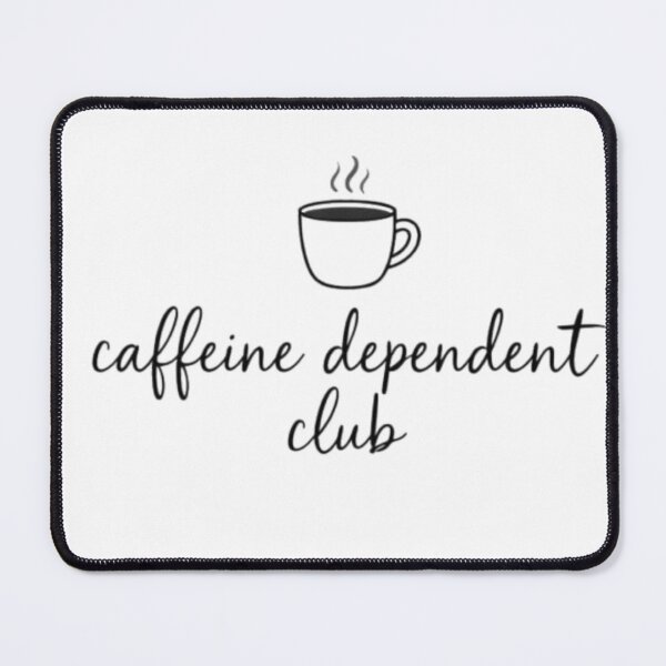 Item preview, Caffeine Dependent Club – Minimal Coffee Lover Aesthetic Design designed and sold by Sanika arts .