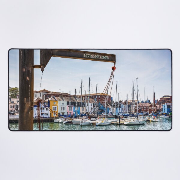 Item preview, Weymouth Harbour with Crane and Colourful Waterfront designed and sold by Paul Thompson Photography.