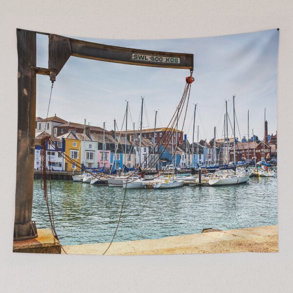 Item preview, Weymouth Harbour with Crane and Colourful Waterfront designed and sold by Paul Thompson Photography.