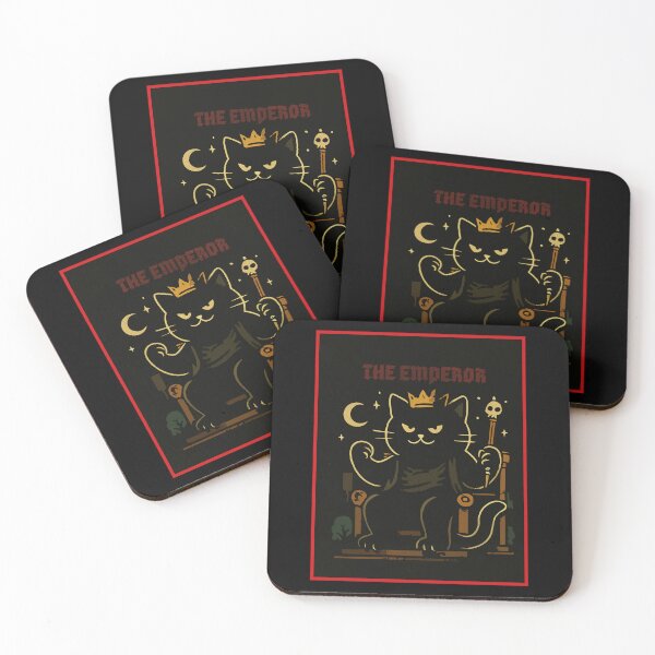Item preview, The Emperor – Regal Cat Throne Tarot Art designed and sold by sorryNOTsorry.brand.